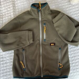 REI Olive Fleece Jacket